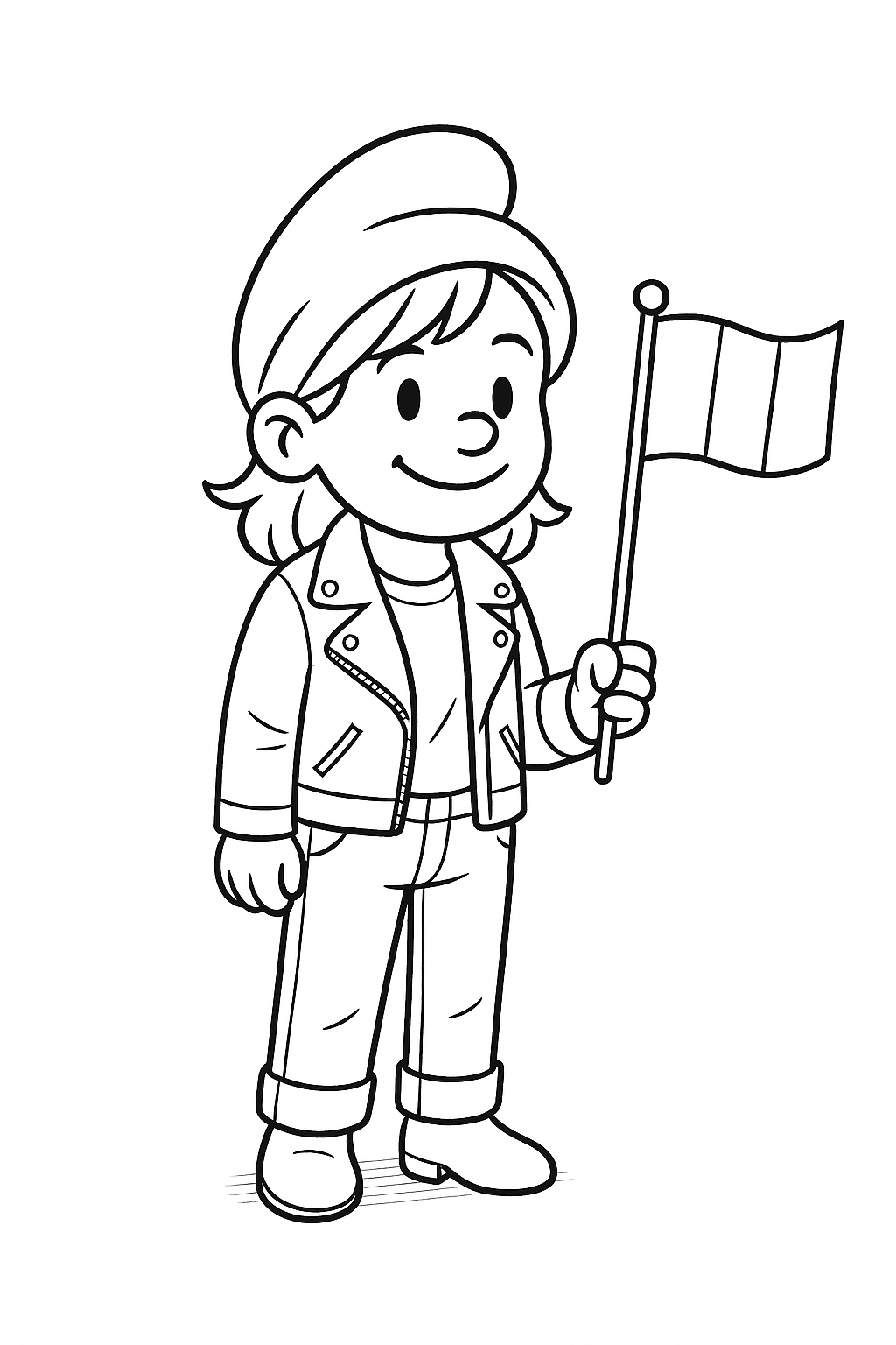 Coloriage Petite Marianne