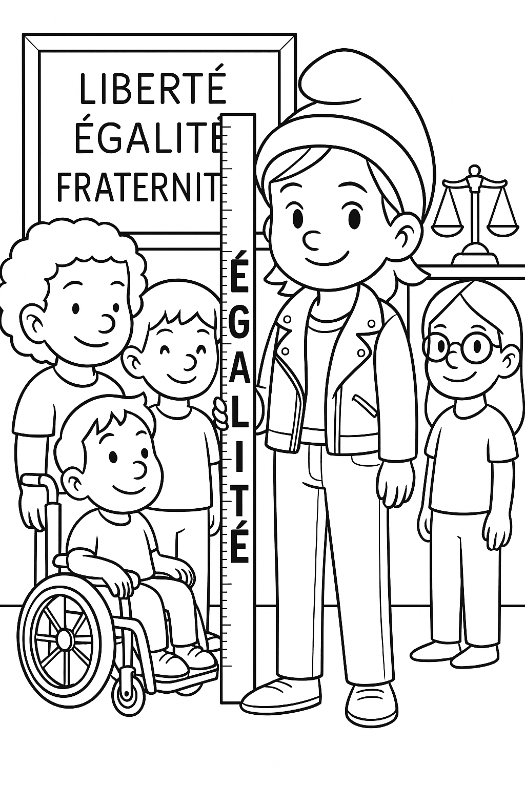 Coloriage Égalité