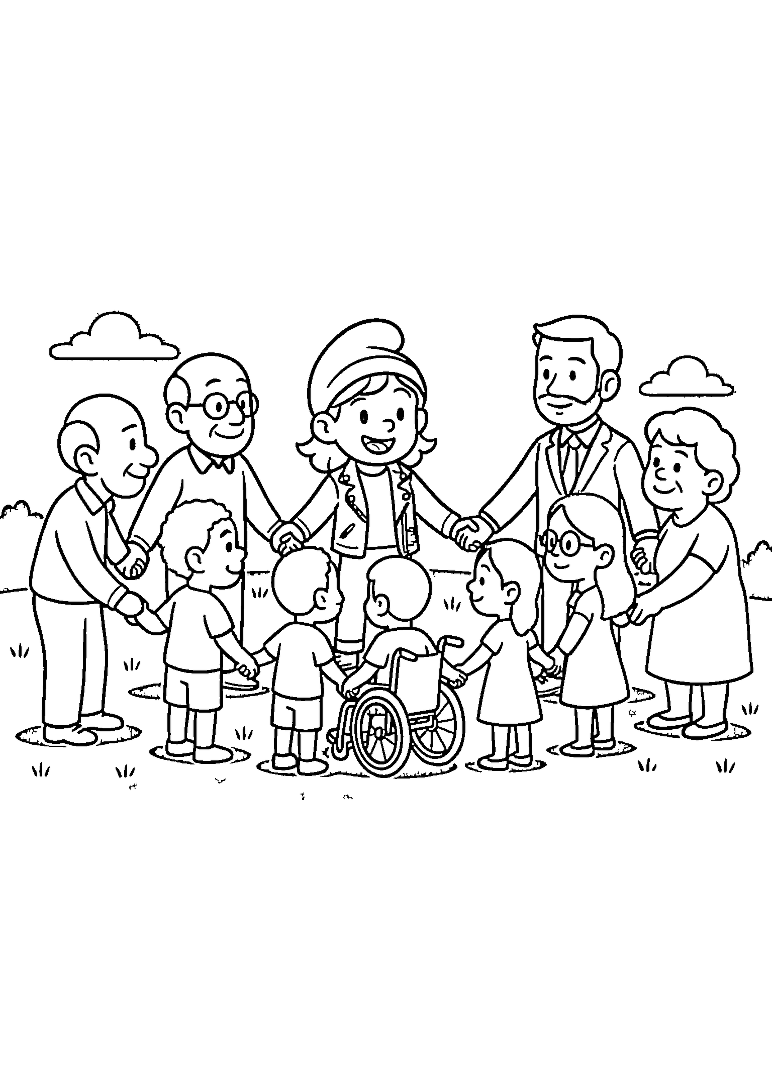 Coloriage Fraternité
