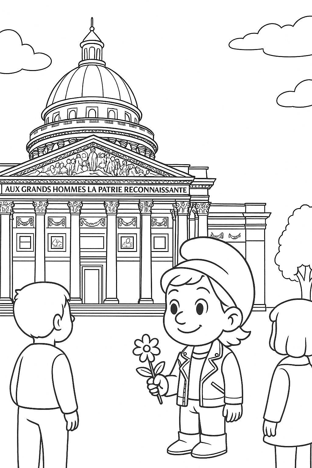 Coloriage Panthéon